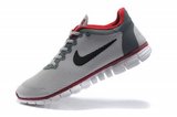 Nike耐克赤足跑鞋 2011新款3.0二代灰黑红 男