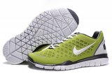 Nike耐克赤足跑鞋 free run 2012羽毛球鞋绿白 男