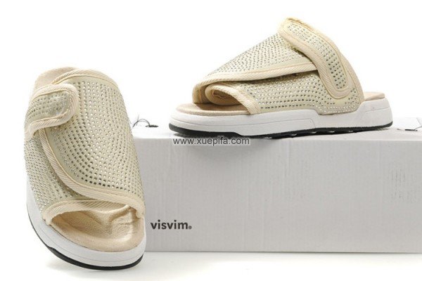 Visvim维维木陈冠希拖鞋 2011新款白钻石 情侣