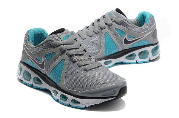 Nike耐克Air max跑鞋 2012新款TAIL WIND+4 透气网面灰湖水绿 女