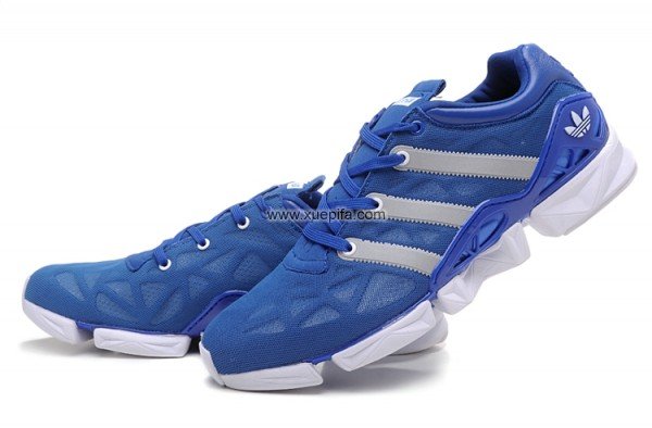 Adidas阿迪三叶草清风跑步鞋 2012新款H3LIUM ZXZ深蓝白 男