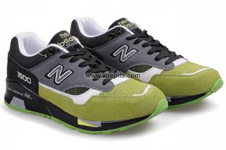 NewBalance新百伦1500跑步鞋 黑灰绿 情侣