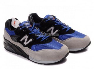 NewBalance新百伦580跑步鞋 黑灰蓝 男