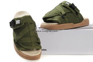 Visvim维维木陈冠希拖鞋 2011新款绿 男