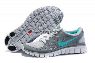 Nike耐克赤足跑鞋 2011新款free run 灰月 女