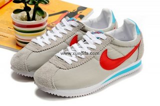 Nike耐克阿甘鞋 2011新款网布灰红 女