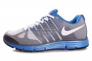 Nike耐克登月跑鞋 2011新款二代加强版灰蓝 男