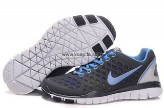 Nike耐克赤足跑鞋 free run 2012羽毛球鞋深灰月 女