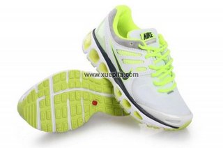 Nike耐克Air max跑鞋 2010网面 白草绿 女