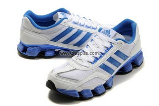 Adidas阿迪坦克 2012新款bounce轮二代跑鞋白宝蓝 男