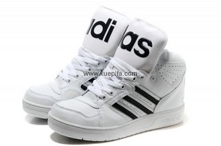 Adidas阿迪三叶草鞋舌 2012最新jeremy scott x adidas JS Instinct Hi 大白色 男女